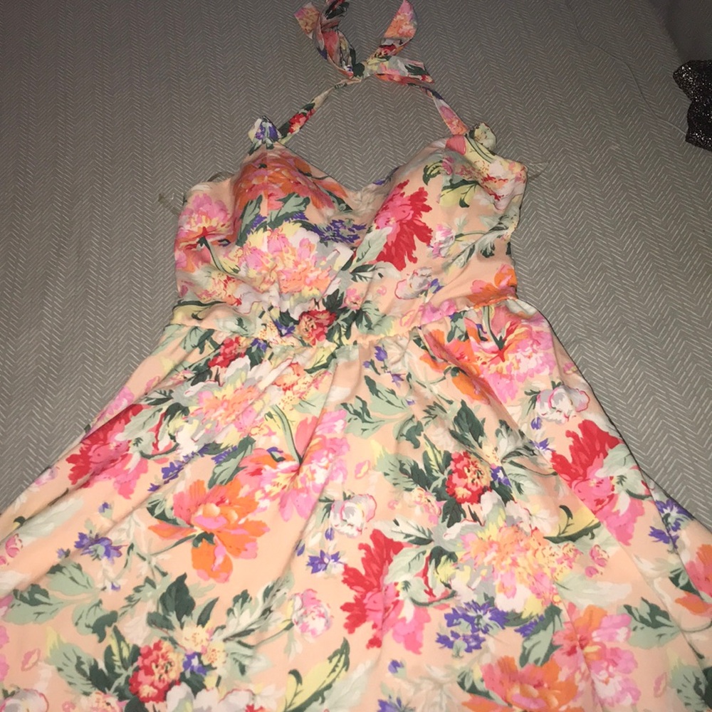 Floral Halter Dress